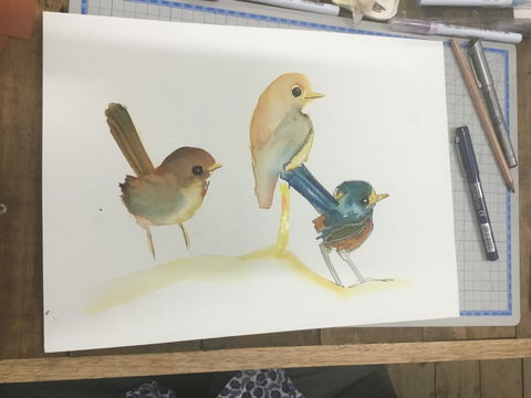 Ink & Watercolour Wash Illustration Workshop - Restaurant Find 0